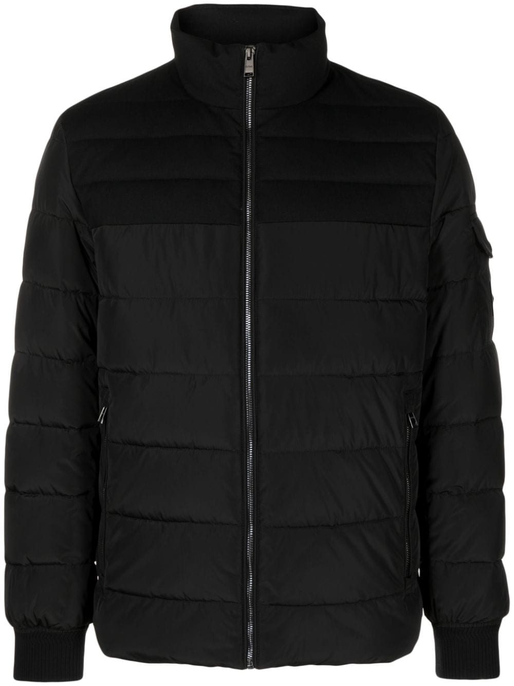 BOSS panelled quilted jacket - Black von BOSS