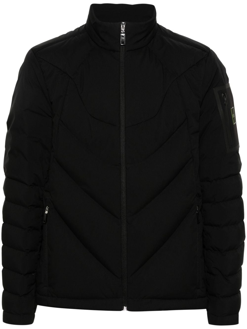 BOSS quilted padded jacket - Black von BOSS