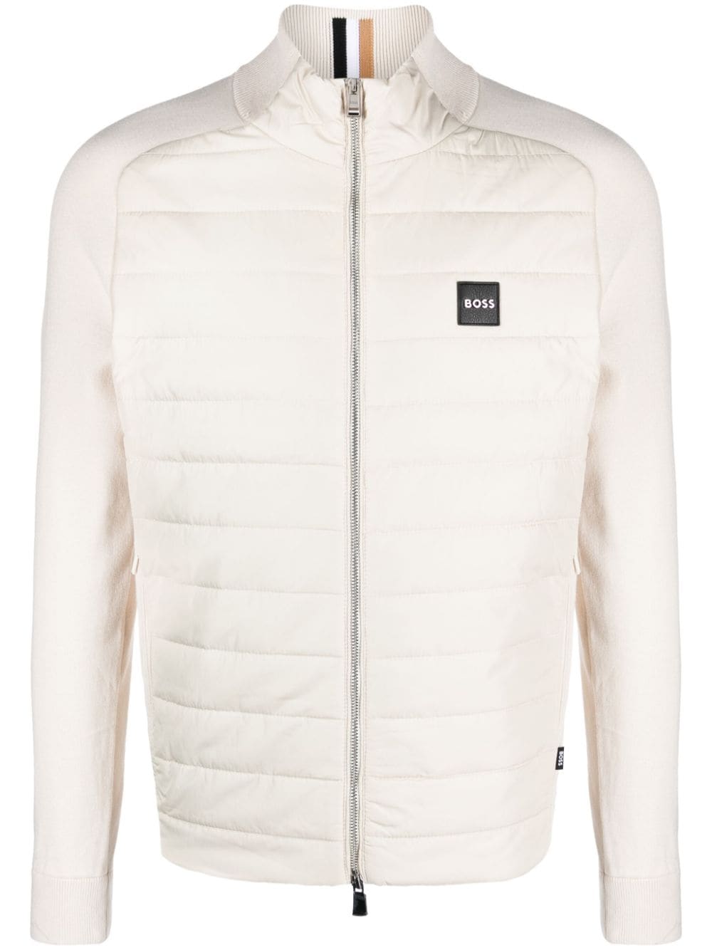 BOSS quilted panelled jacket - Neutrals von BOSS