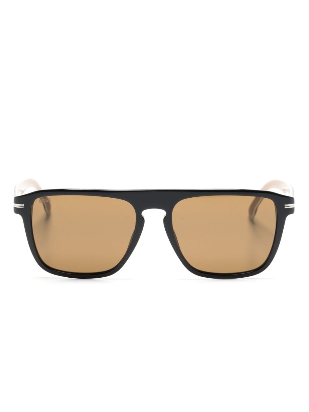 BOSS rectangle-shape tinted sunglasses - Black von BOSS