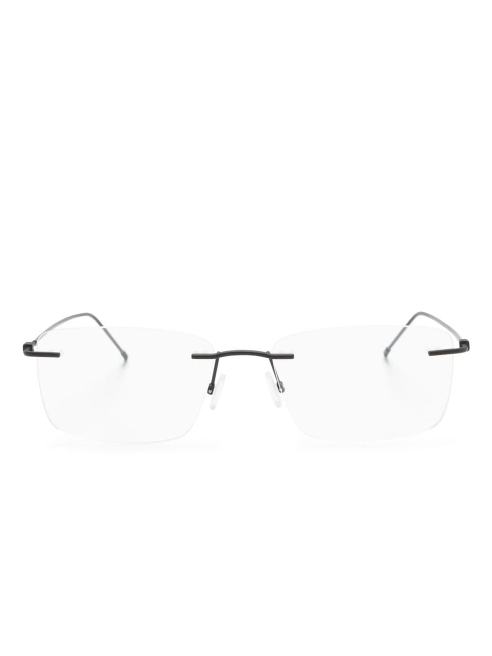 BOSS rimless glasses - Black von BOSS