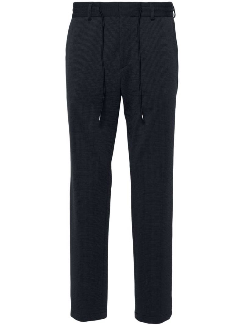 BOSS seersucker slim-fit trousers - Blue von BOSS