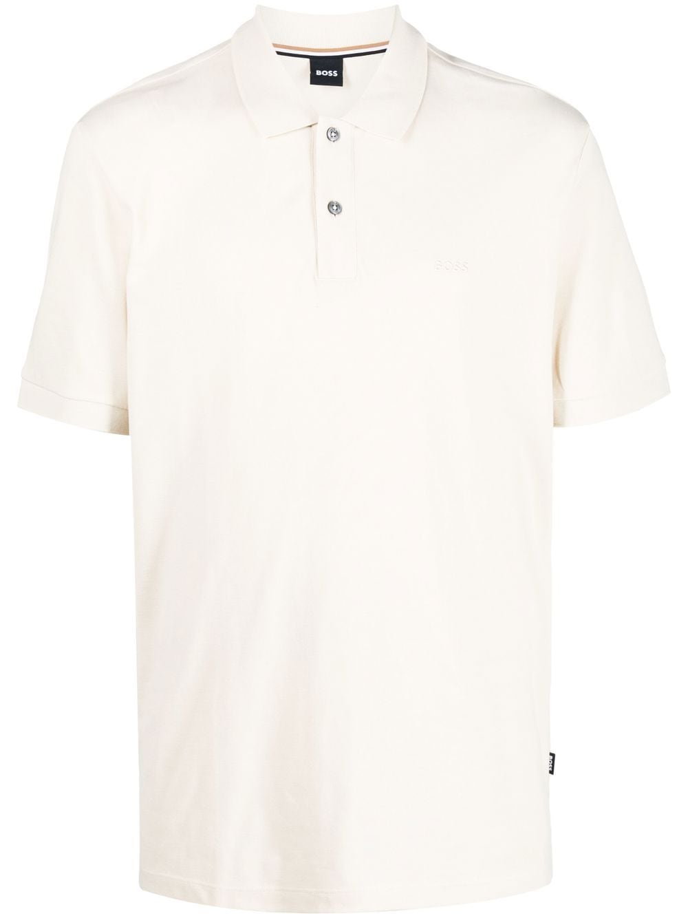 BOSS short sleeve cotton polo shirt - Neutrals von BOSS