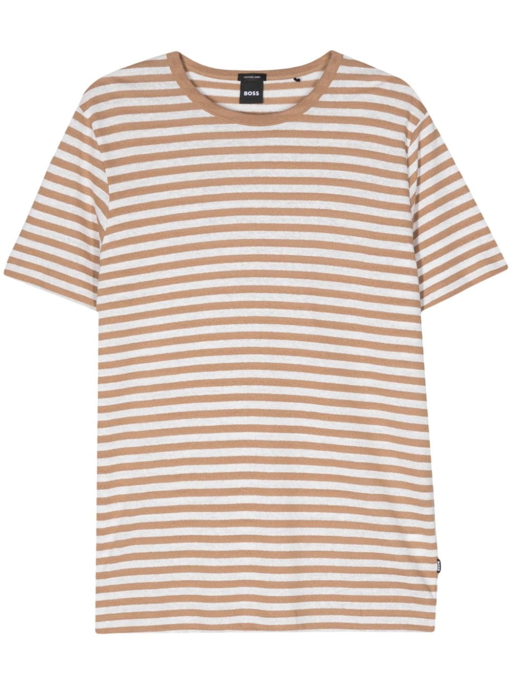 BOSS short-sleeves striped T-shirt - Neutrals von BOSS