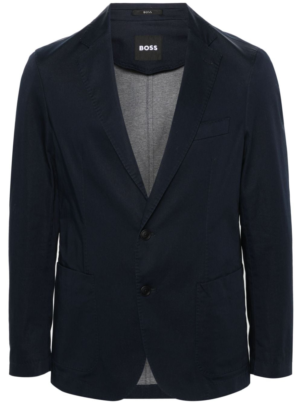 BOSS single-breasted blazer - Blue von BOSS