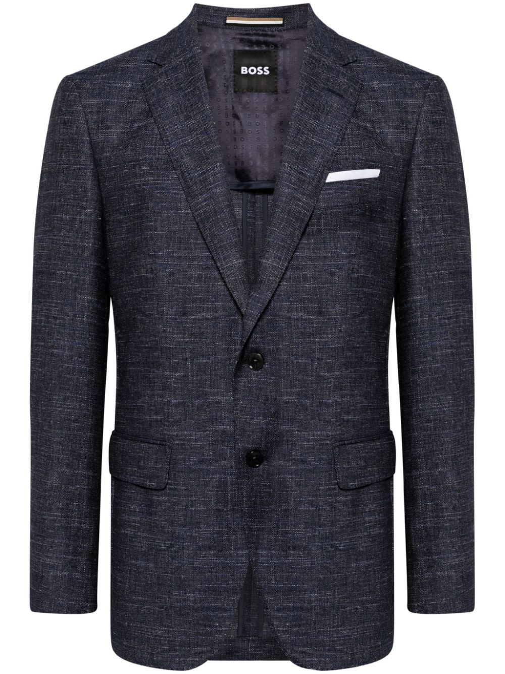 BOSS single-breasted blazer - Blue von BOSS