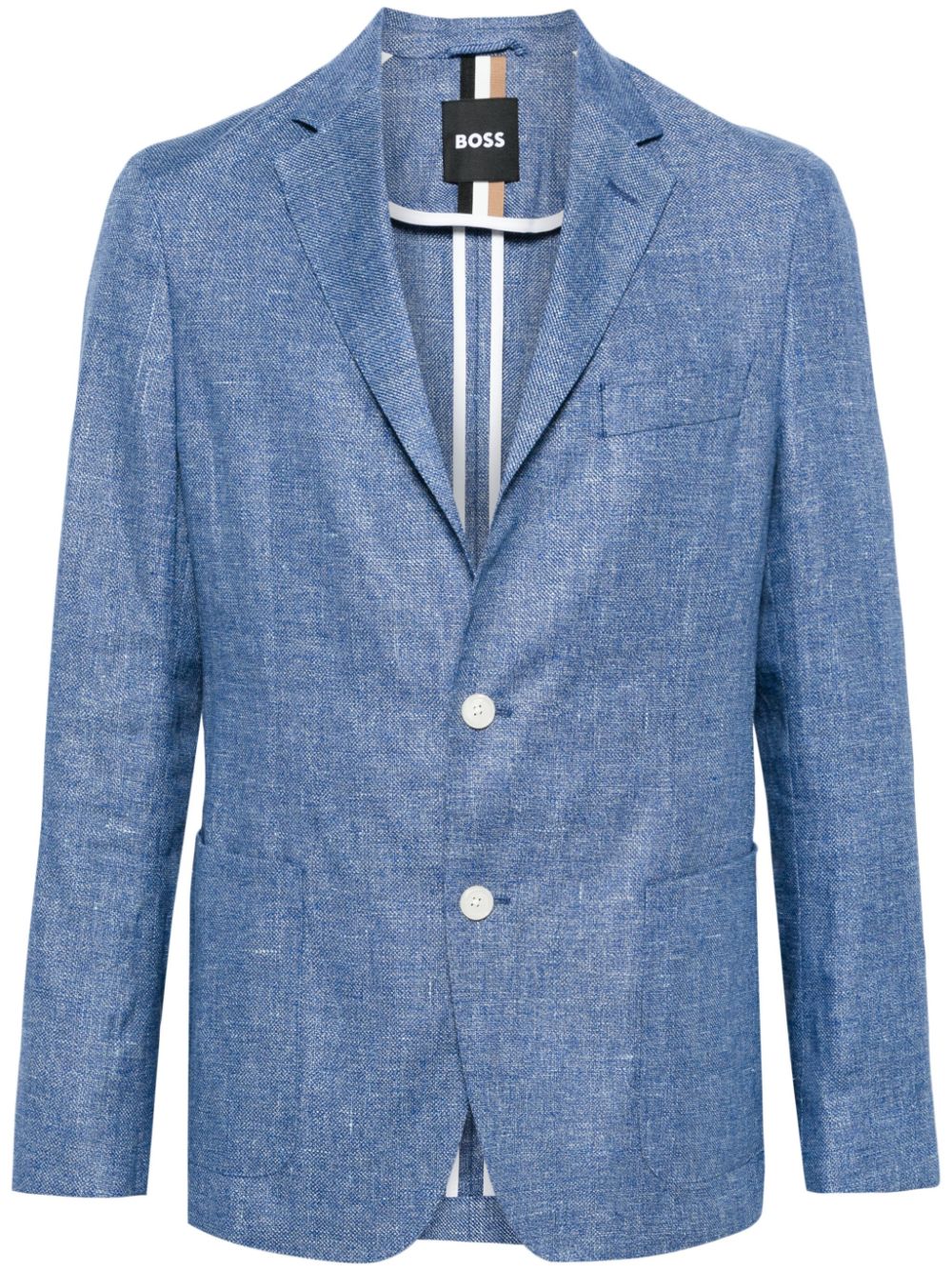 BOSS single-breasted blazer - Blue von BOSS