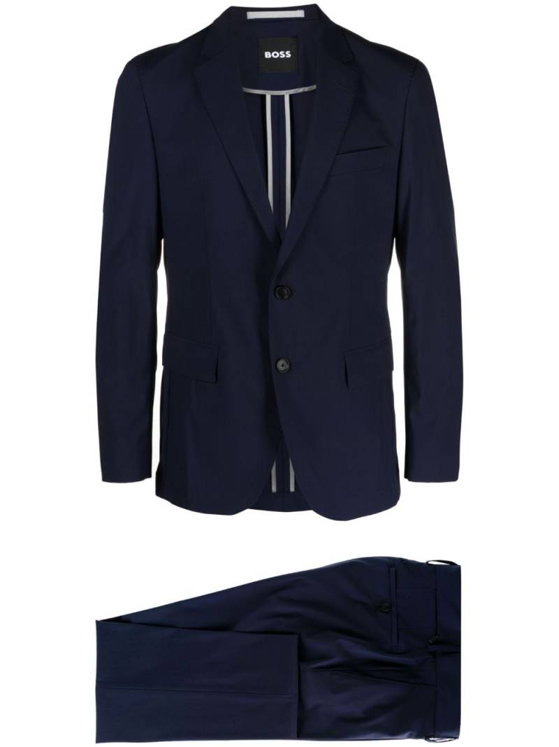 BOSS single-breasted two-piece suit - Blue von BOSS
