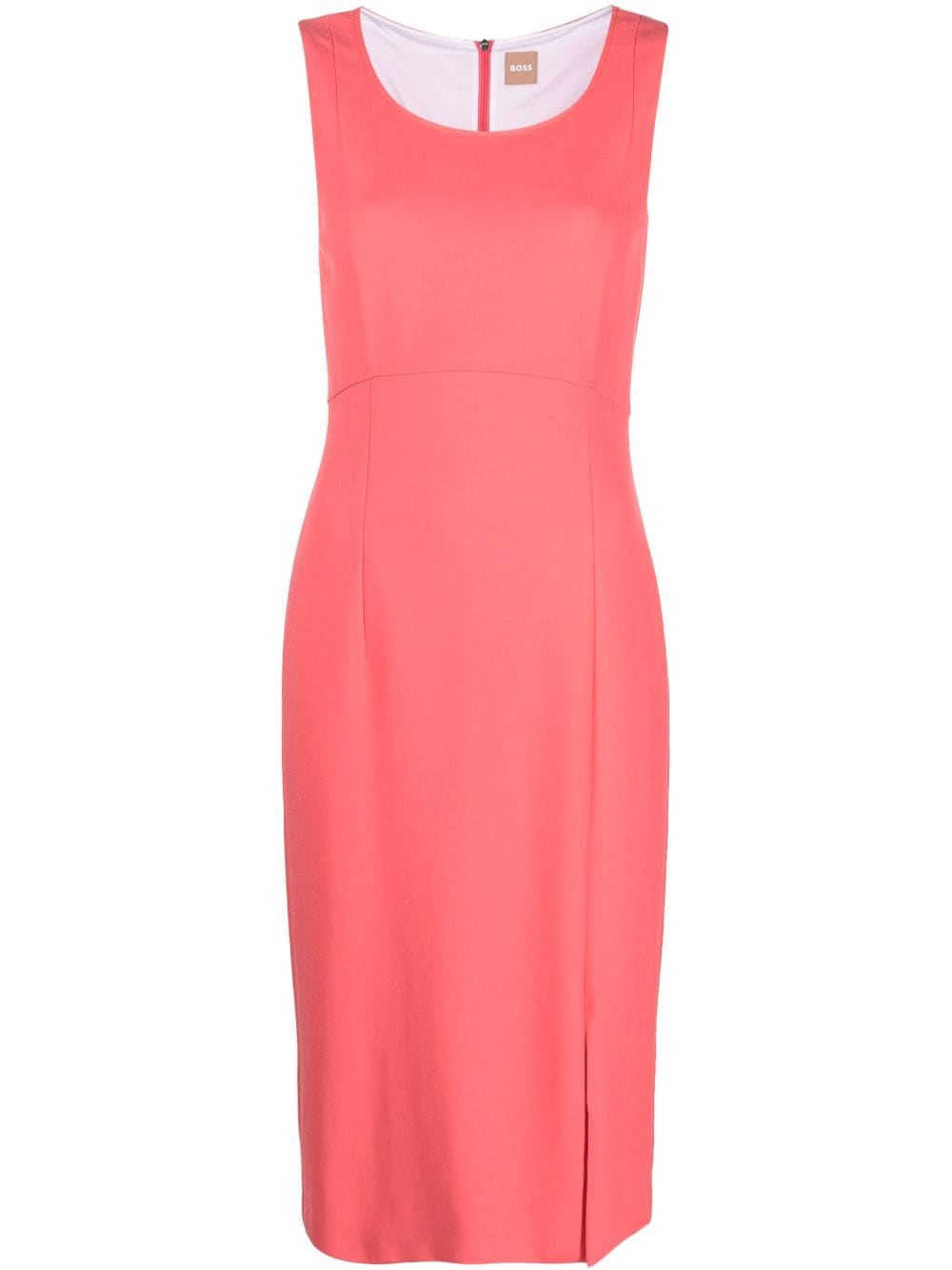 BOSS sleeveless midi dress - Pink von BOSS