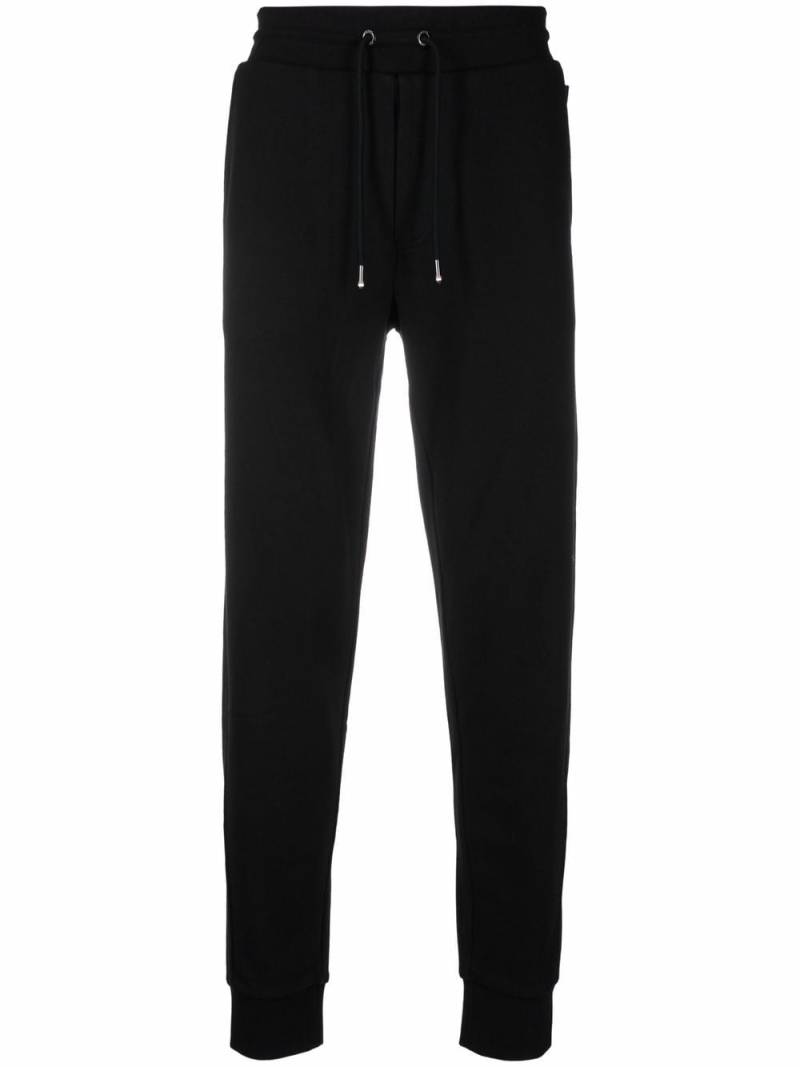 BOSS slim-cut cotton track pants - Black von BOSS