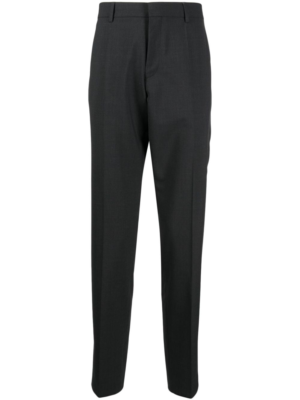 BOSS slim-cut mid-rise trousers - Black von BOSS