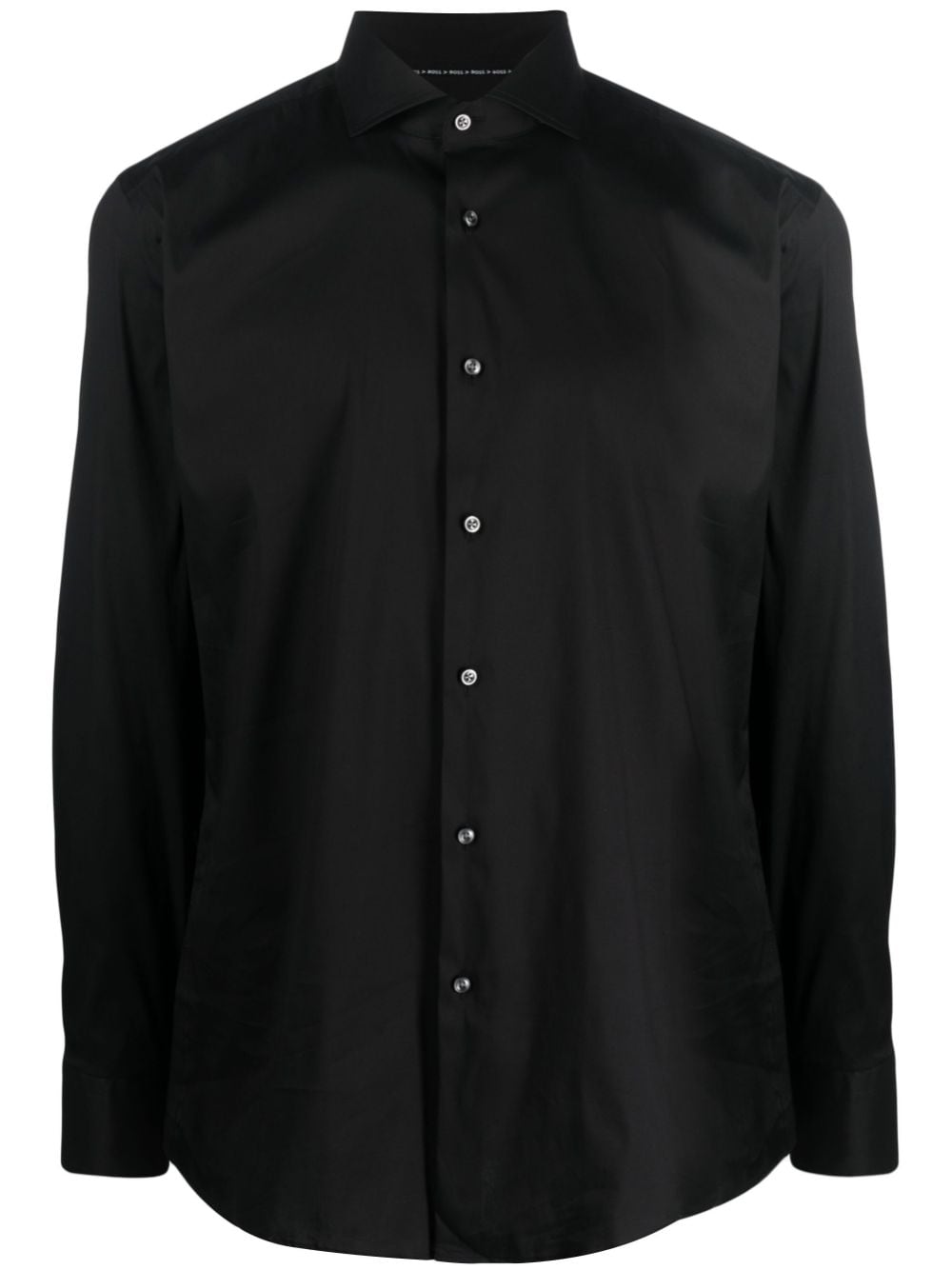 BOSS spread-collar button -up shirt - Black von BOSS