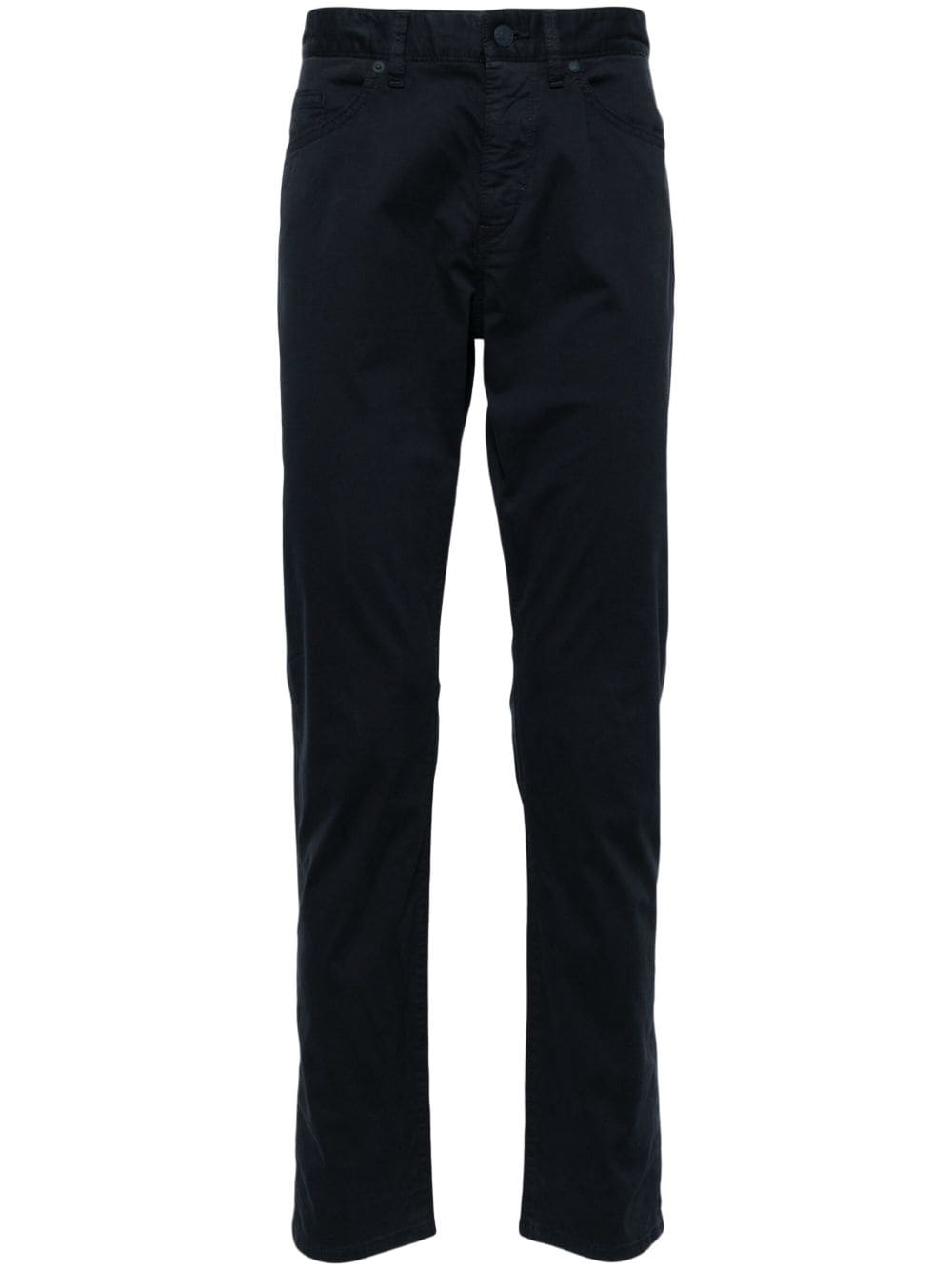 BOSS straight-leg cotton chinos - Blue von BOSS