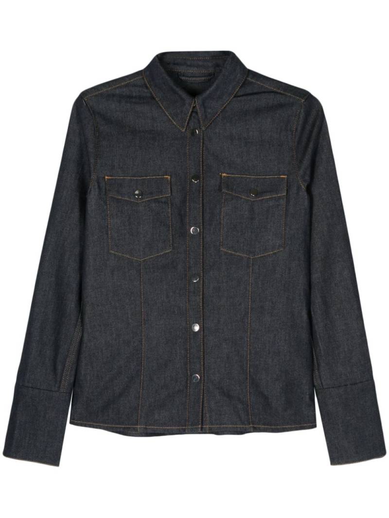 BOSS stretch-cotton denim shirt - Blue von BOSS