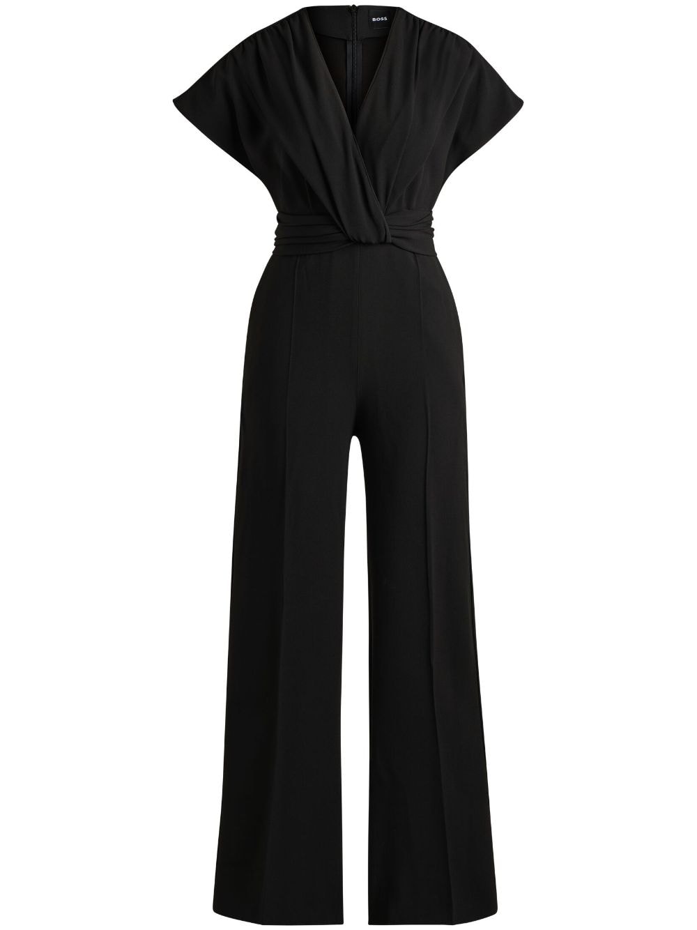 BOSS twist-detailing jumpsuit - Black von BOSS