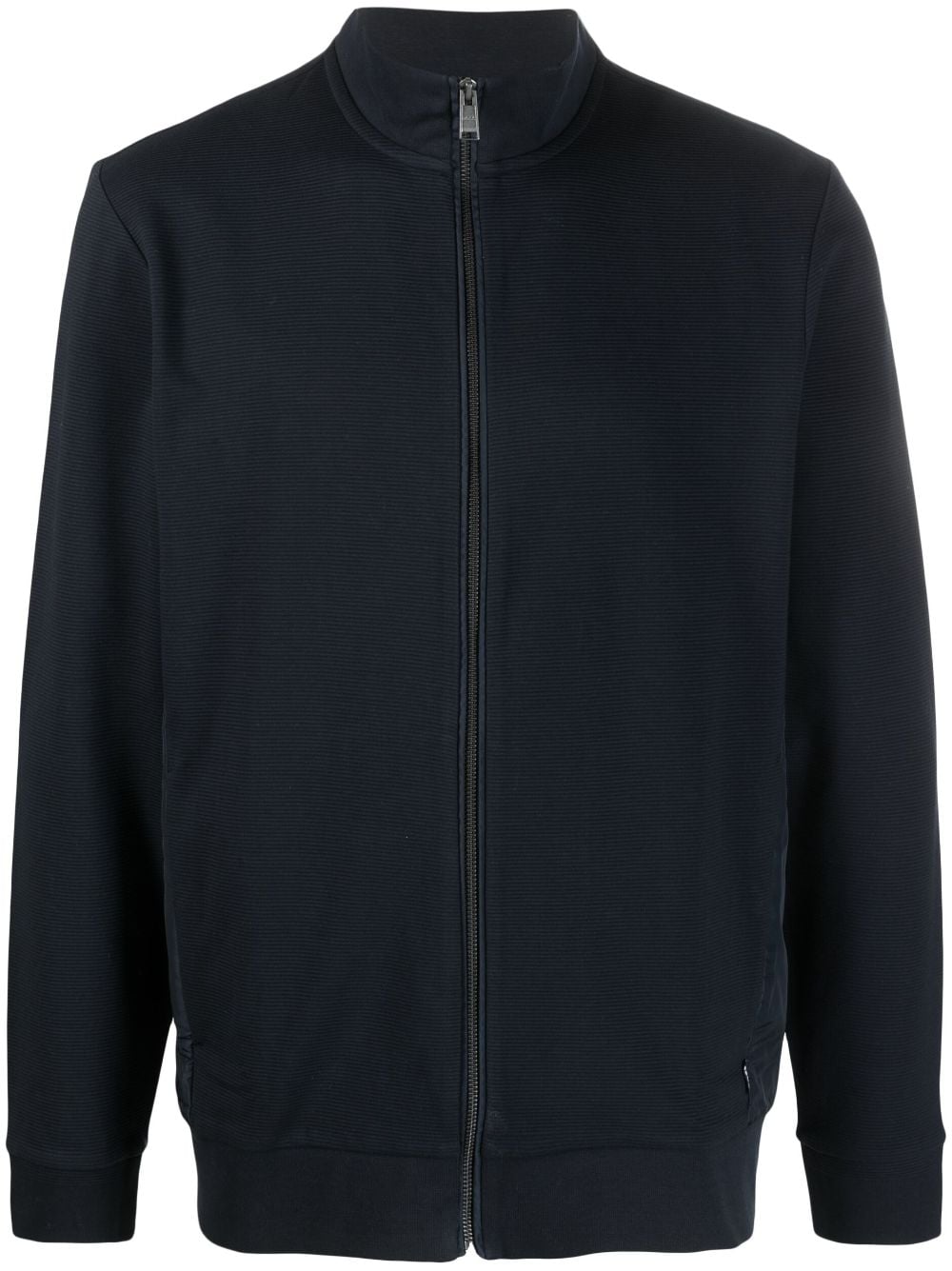 BOSS zip-up cotton jacket - Blue von BOSS