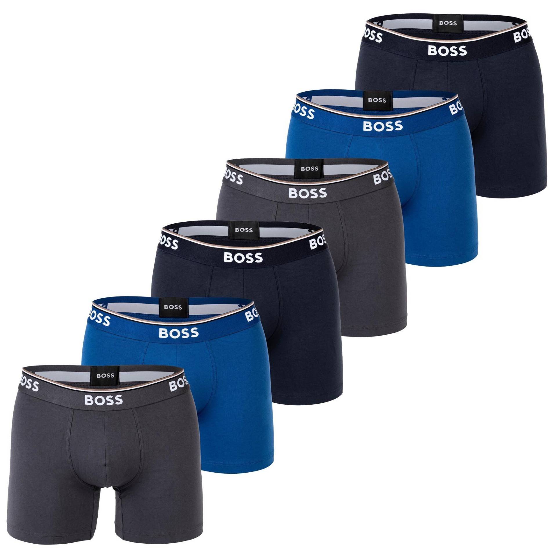 Boxershort Casual Stretch Herren Blau M von BOSS