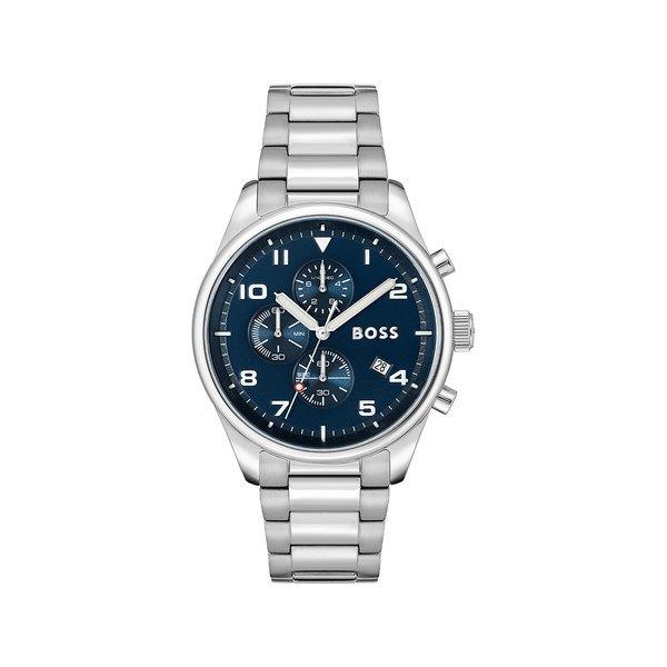 Chronograph Uhr Herren Silber 44mm von BOSS