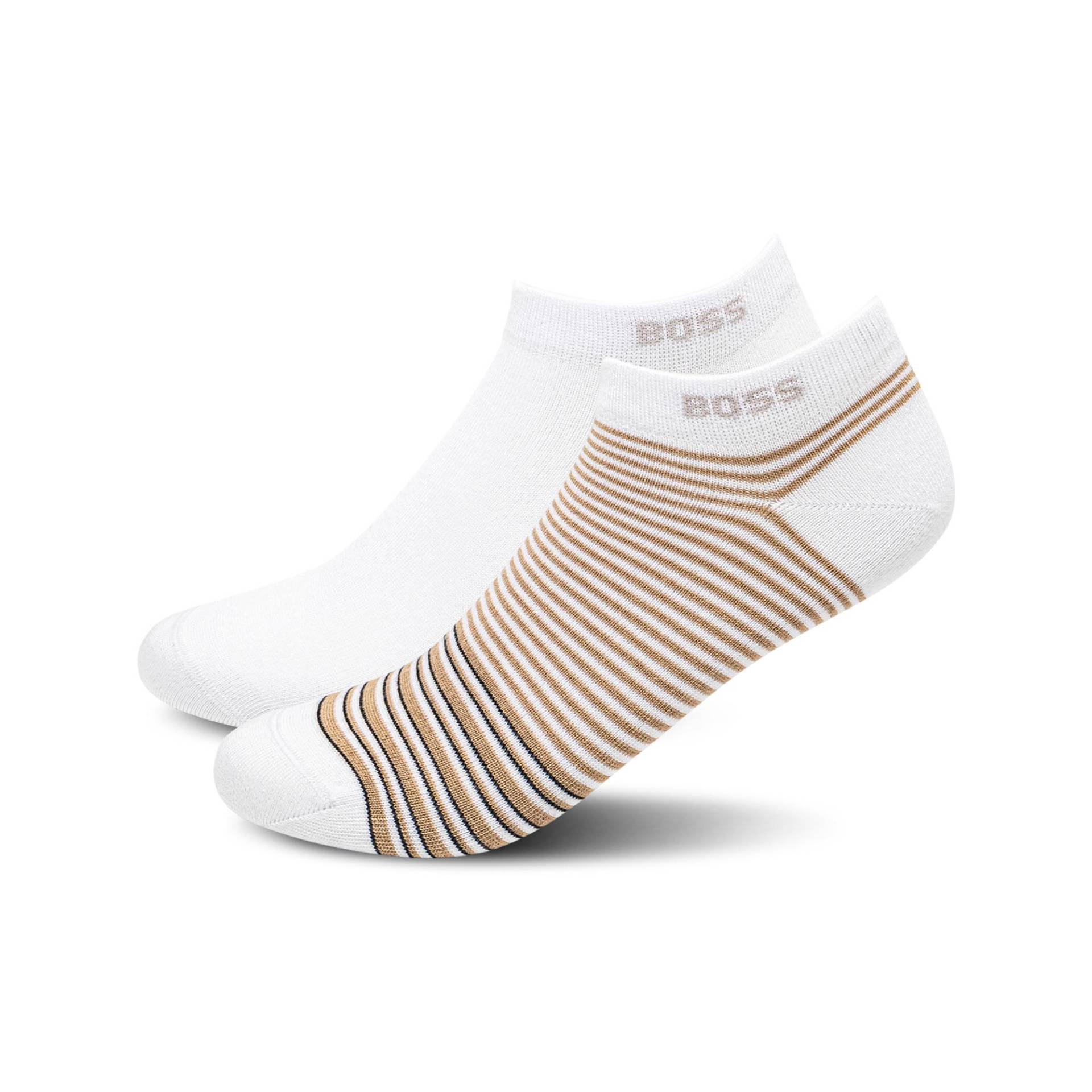 Duopack, Sneaker Socken Herren Weiss 43-46 von BOSS