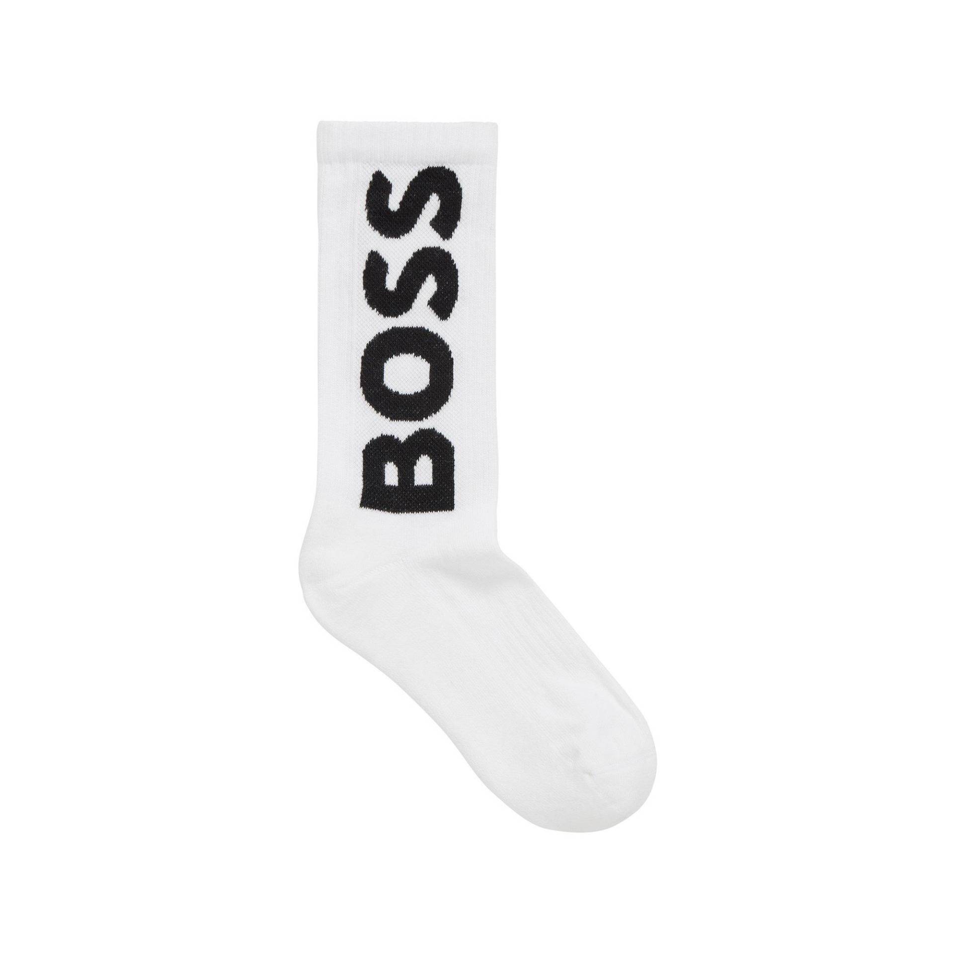 Wadenlange Socken Herren Weiss 39-42 von BOSS
