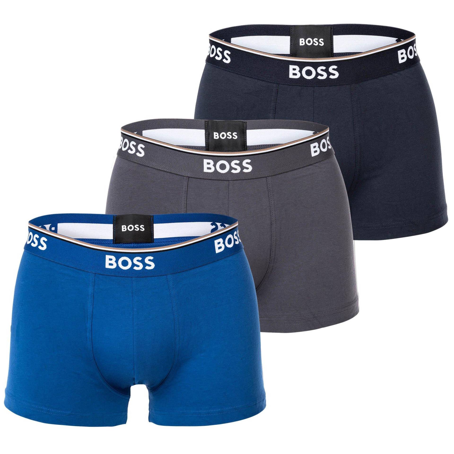 Boxershort 3er Pack Stretch-trunk 3p Power Herren Blau S von BOSS