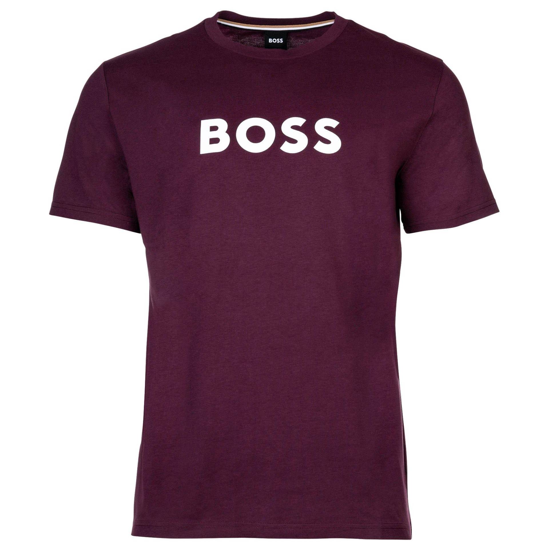 T-shirt Bequem Sitzend Damen Violett S von BOSS