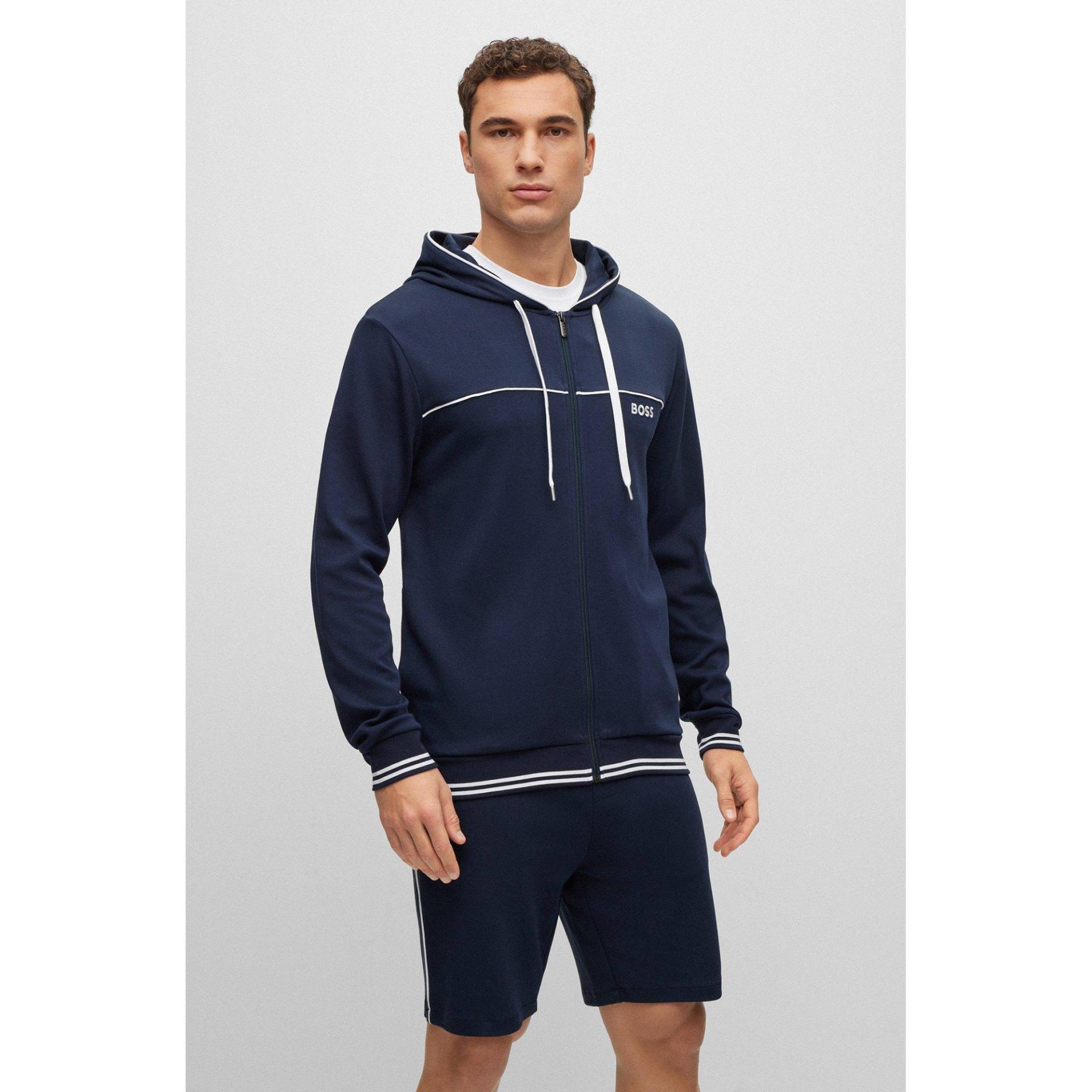 Hoodie Mit Reissverschluss Herren Marine S von BOSS