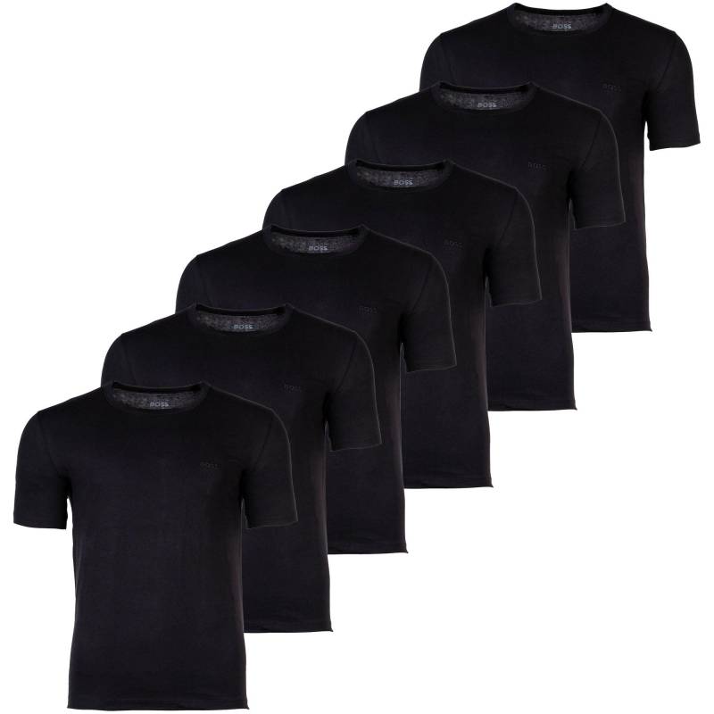 T-shirt 6er Pack Bequem Sitzend-t-shirt Rn 3p Classic Herren Schwarz S von BOSS