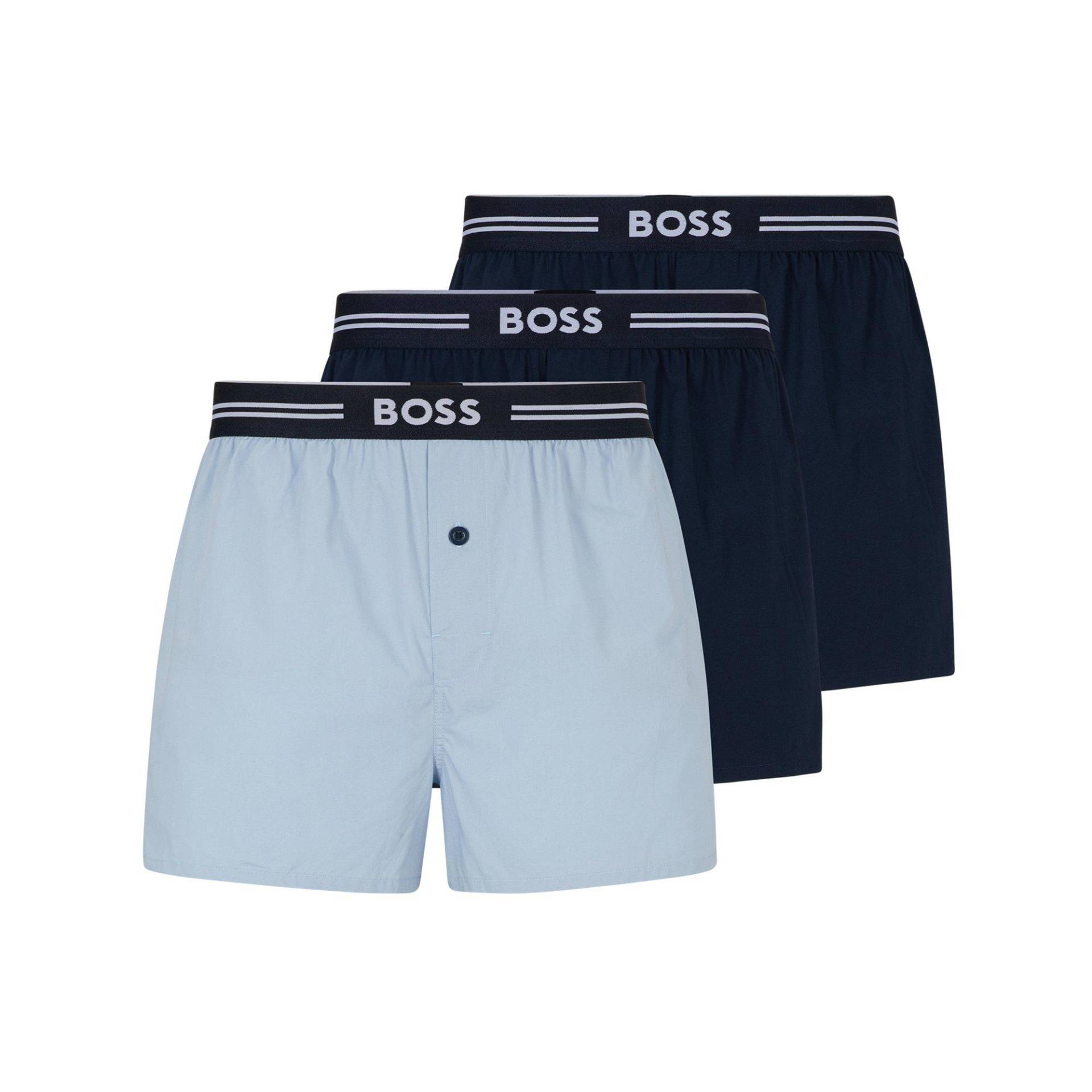 Triopack, Boxershorts Herren Dunkelblau M von BOSS