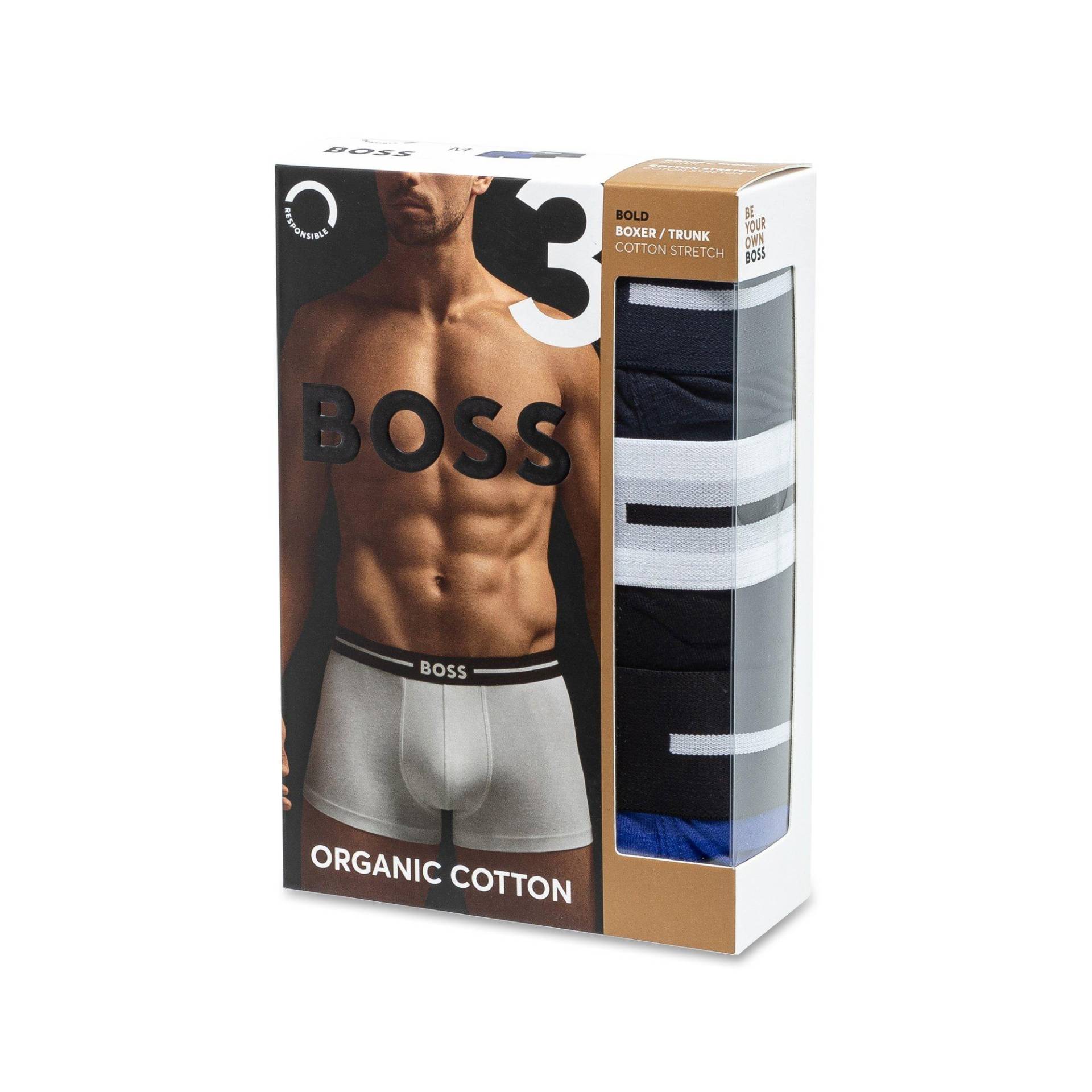 Triopack, Pantys Herren Blau S von BOSS