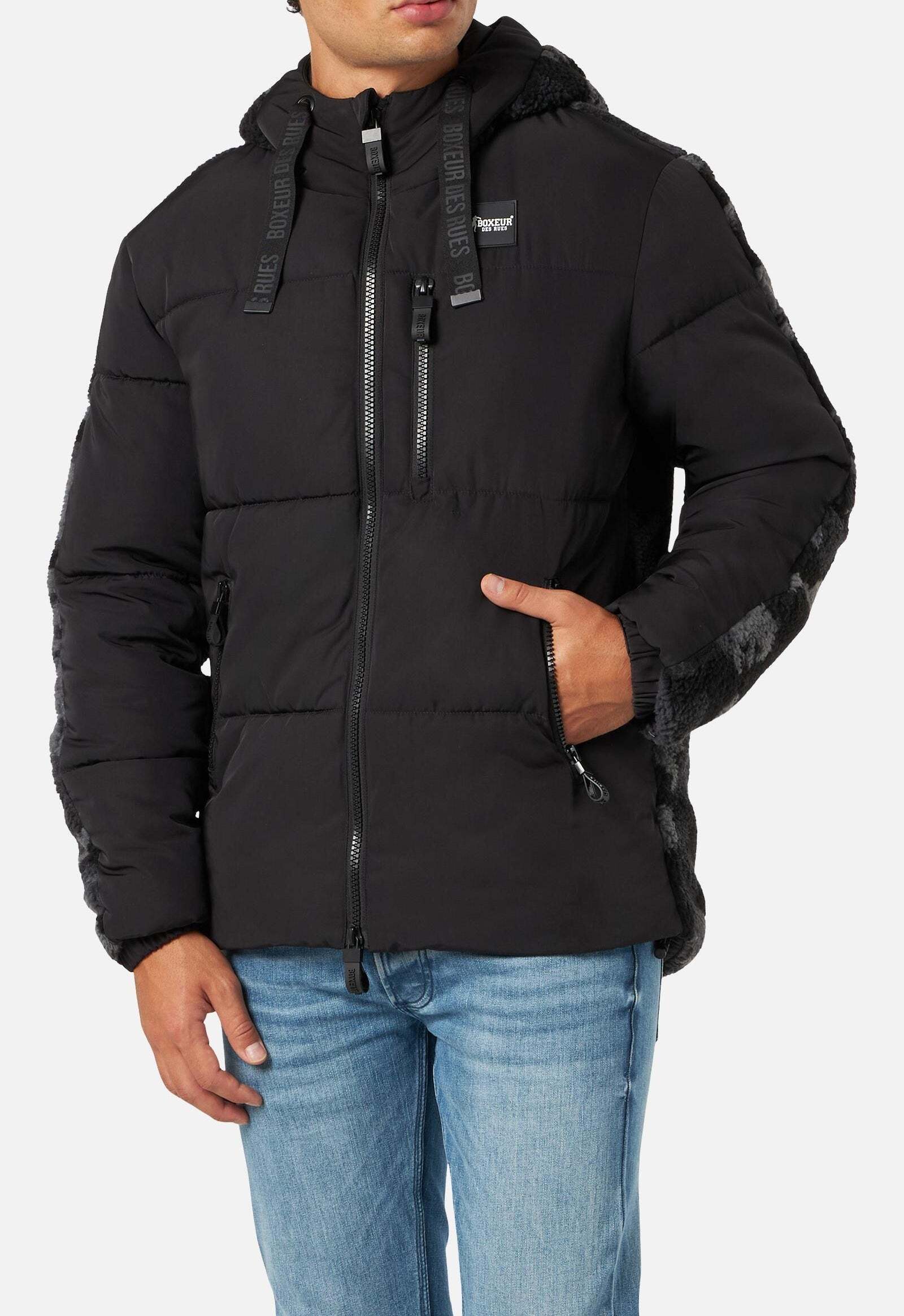 BOXEUR DES RUES Daunenjacke »Jacken Man Padded Jacket W/Sherpa« von BOXEUR DES RUES