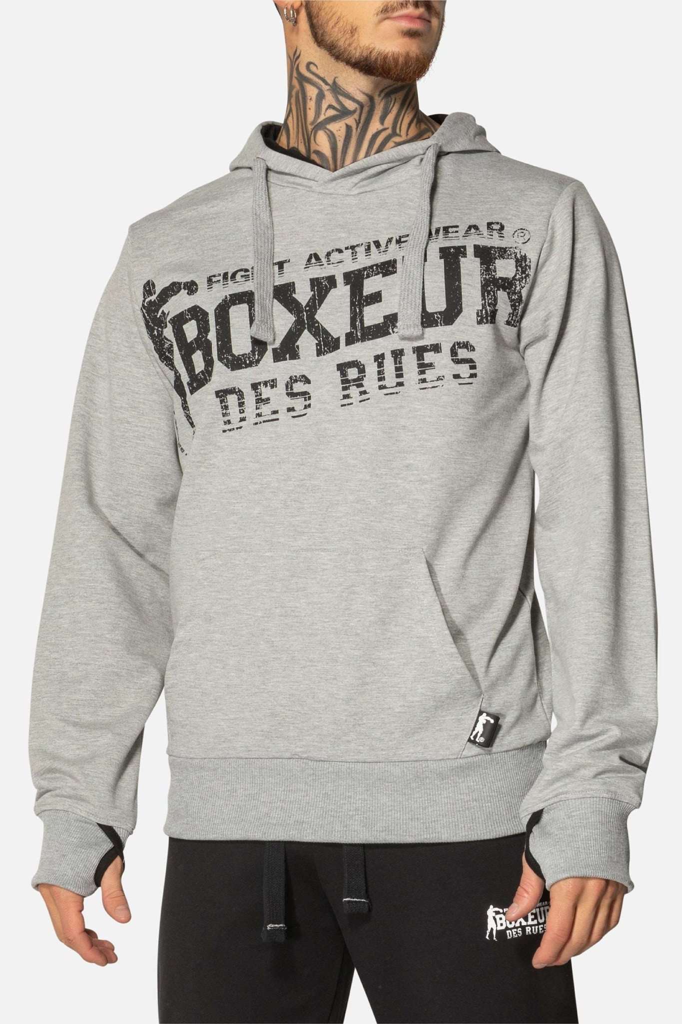 BOXEUR DES RUES Kapuzenpullover »BOXEUR DES RUES Kapuzenpullover Hooded Sweatshirt with Thumb Openings« BOXEUR DES RUES Kapuzenpullover »BOXEUR DES RUES Kapuzenpullover Hooded Sweatshirt with Thumb Openings« von BOXEUR DES RUES