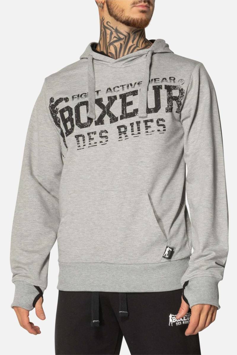 BOXEUR DES RUES Kapuzenpullover »BOXEUR DES RUES Kapuzenpullover Hooded Sweatshirt with Thumb Openings« von BOXEUR DES RUES