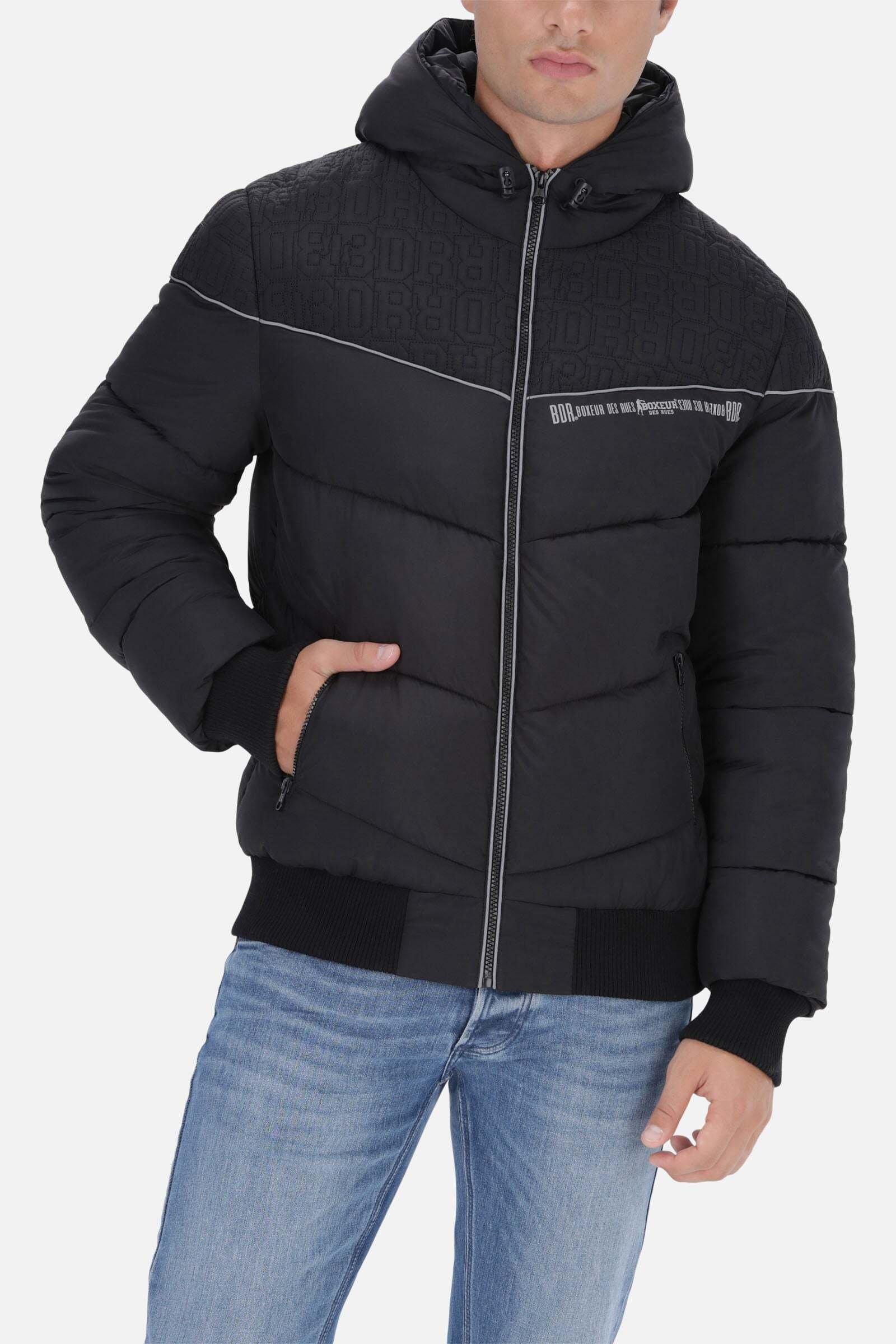Daunenjacke Hood Jacket Quilted Herren Schwarz S von BOXEUR DES RUES