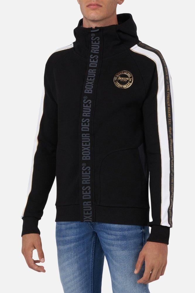 Interlock Sweatshirt Mit Band Herren Schwarz L von BOXEUR DES RUES