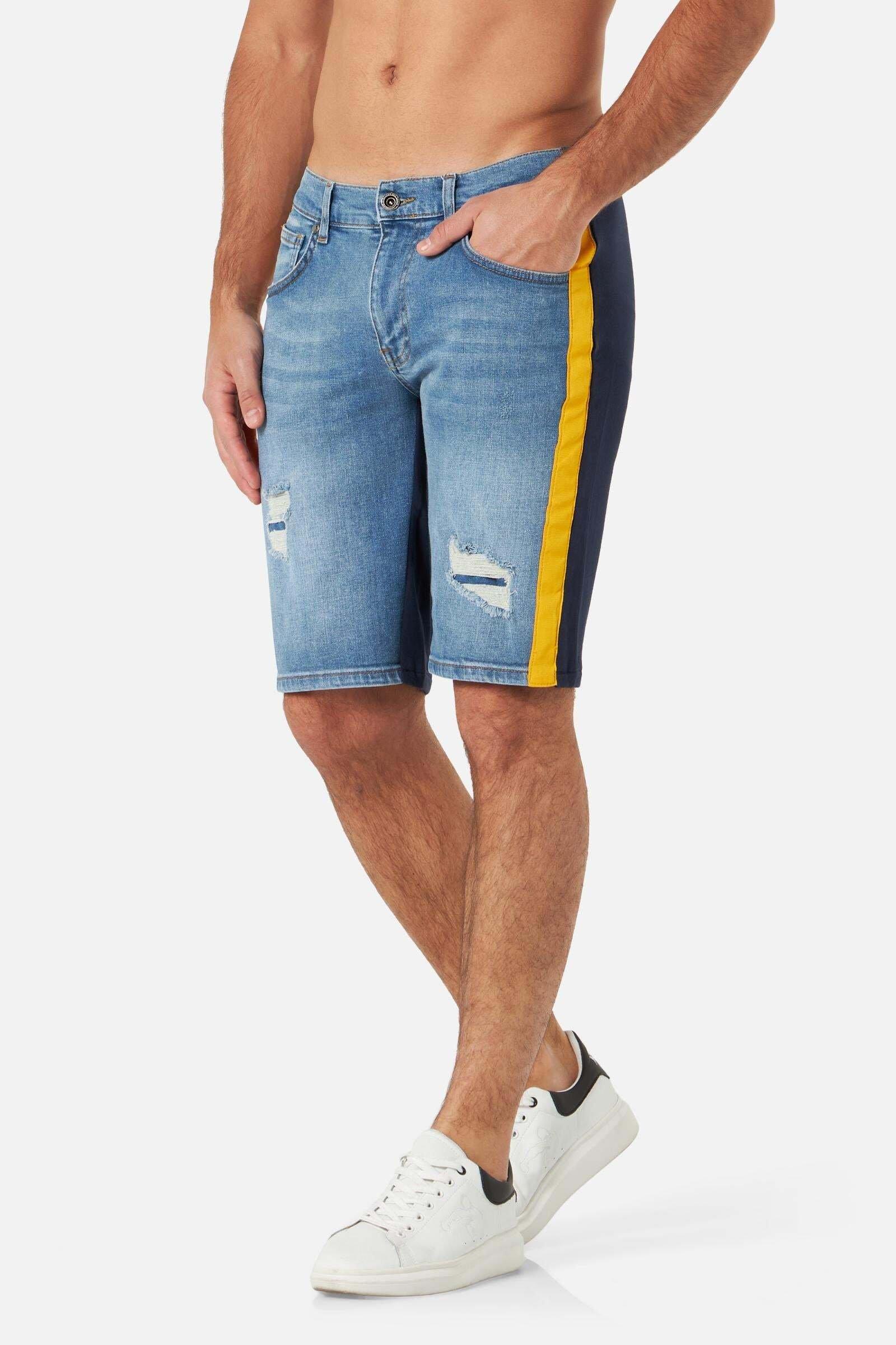 Jeanshorts Mixed Fabric Shorts Herren Blau XL von BOXEUR DES RUES