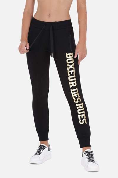 Jogginhosen Basic Long Logo Sweatpants Damen Schwarz XL von BOXEUR DES RUES