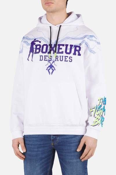 Kapuzenpullover Hoodie Logo Herren Weiss M von BOXEUR DES RUES