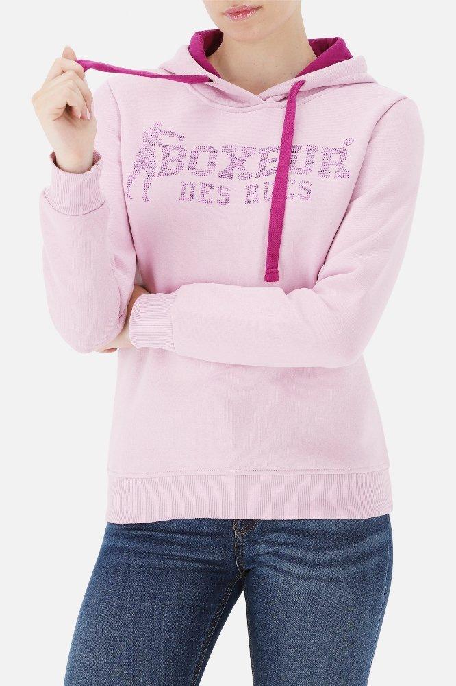 Lady Hooded Sweatshirt Damen Rosa L von BOXEUR DES RUES