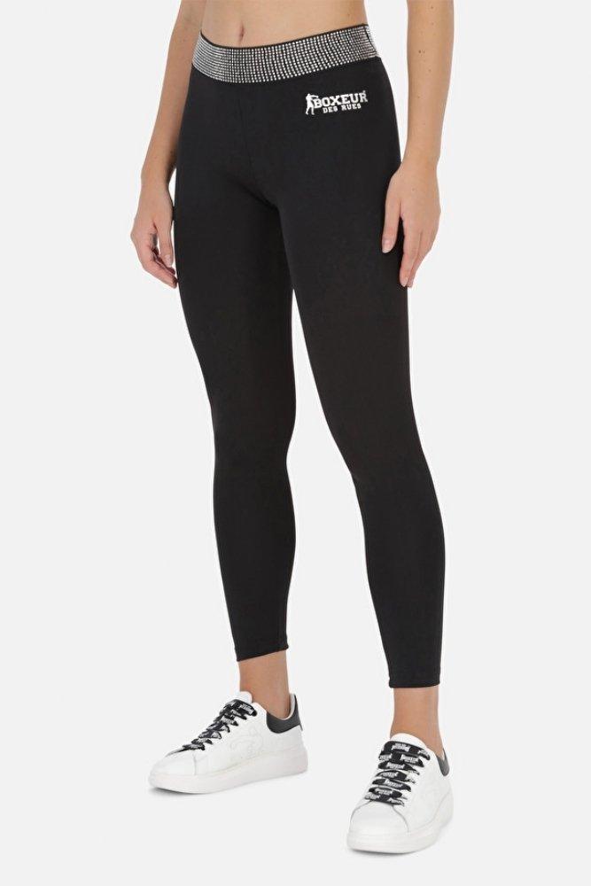 Leggings With Crystals Damen Schwarz M von BOXEUR DES RUES