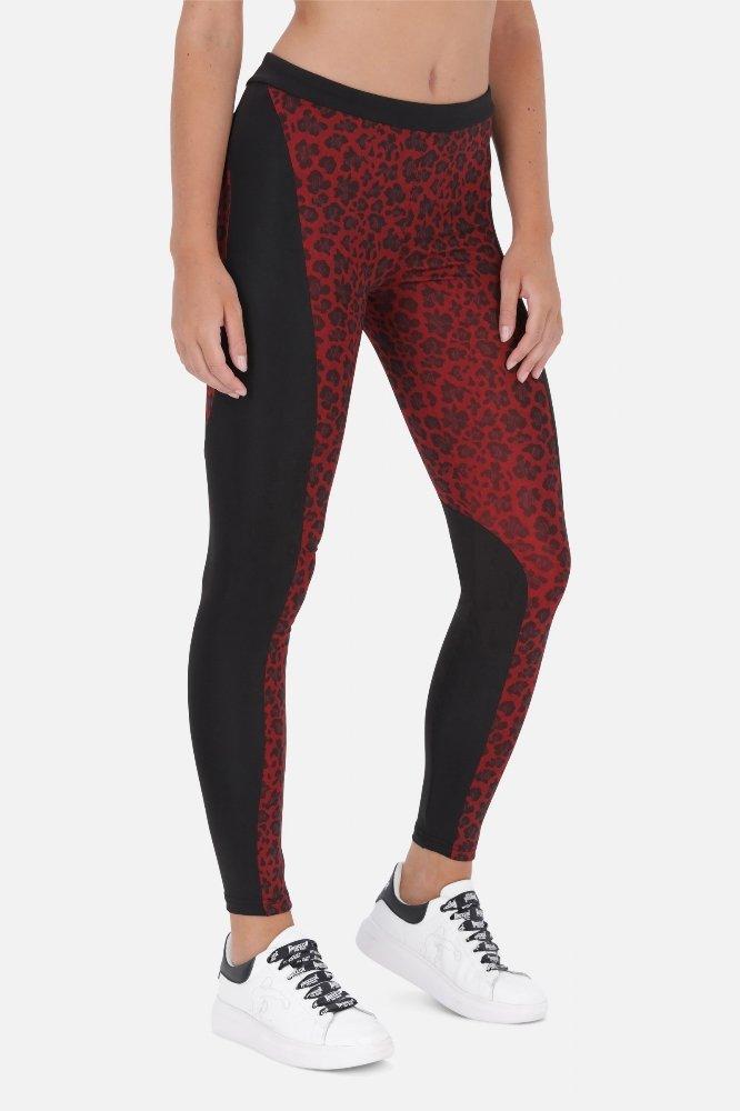 Mid-rise Farbblock-leggins Damen Bordeaux L von BOXEUR DES RUES