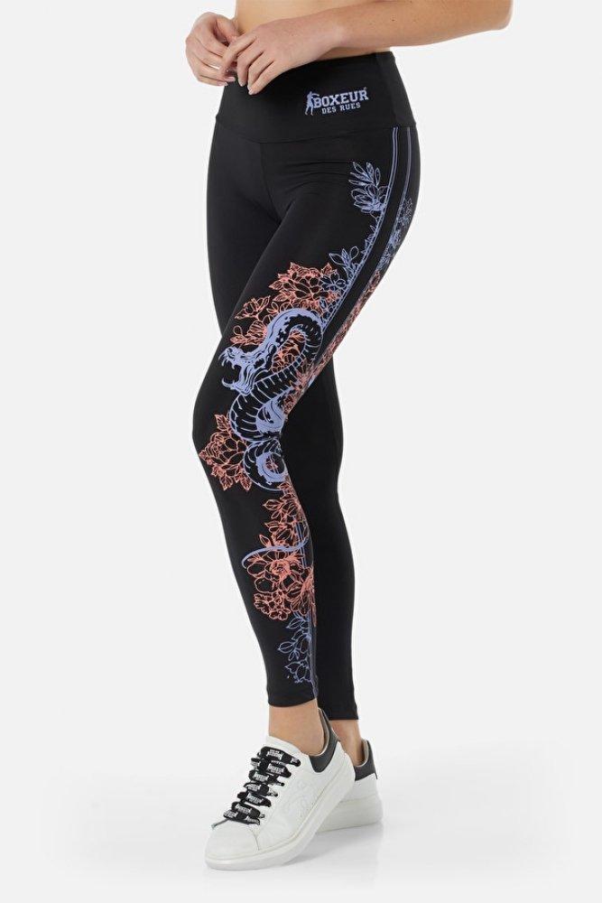 Printed Leggings Damen Schwarz M von BOXEUR DES RUES