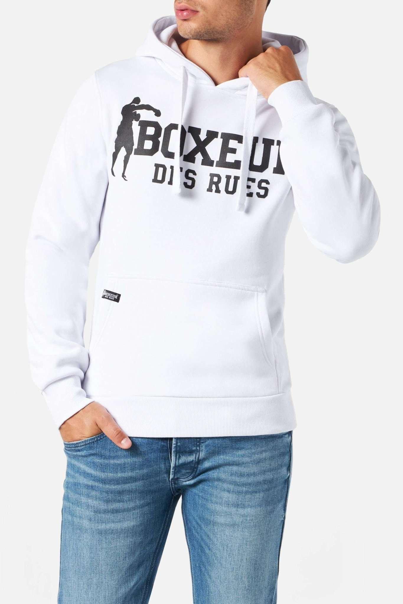 Sweatshirts Man Hoodie Sweatshirt Herren Weiss XXL von BOXEUR DES RUES
