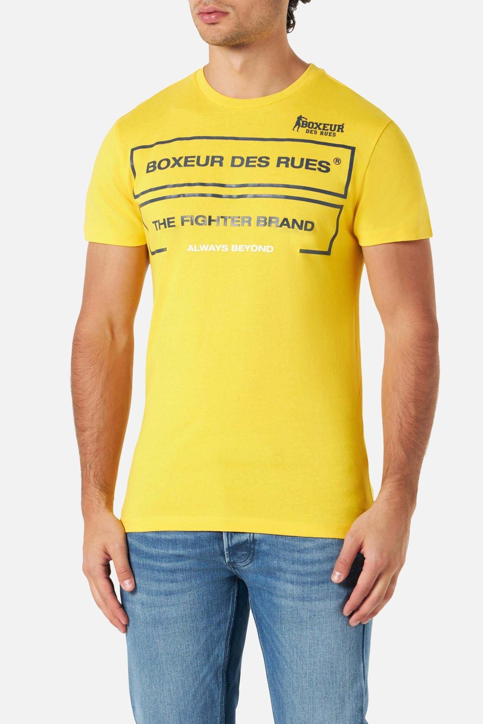 T-shirts Roundneck T-shirt Herren Gelb Bunt M von BOXEUR DES RUES