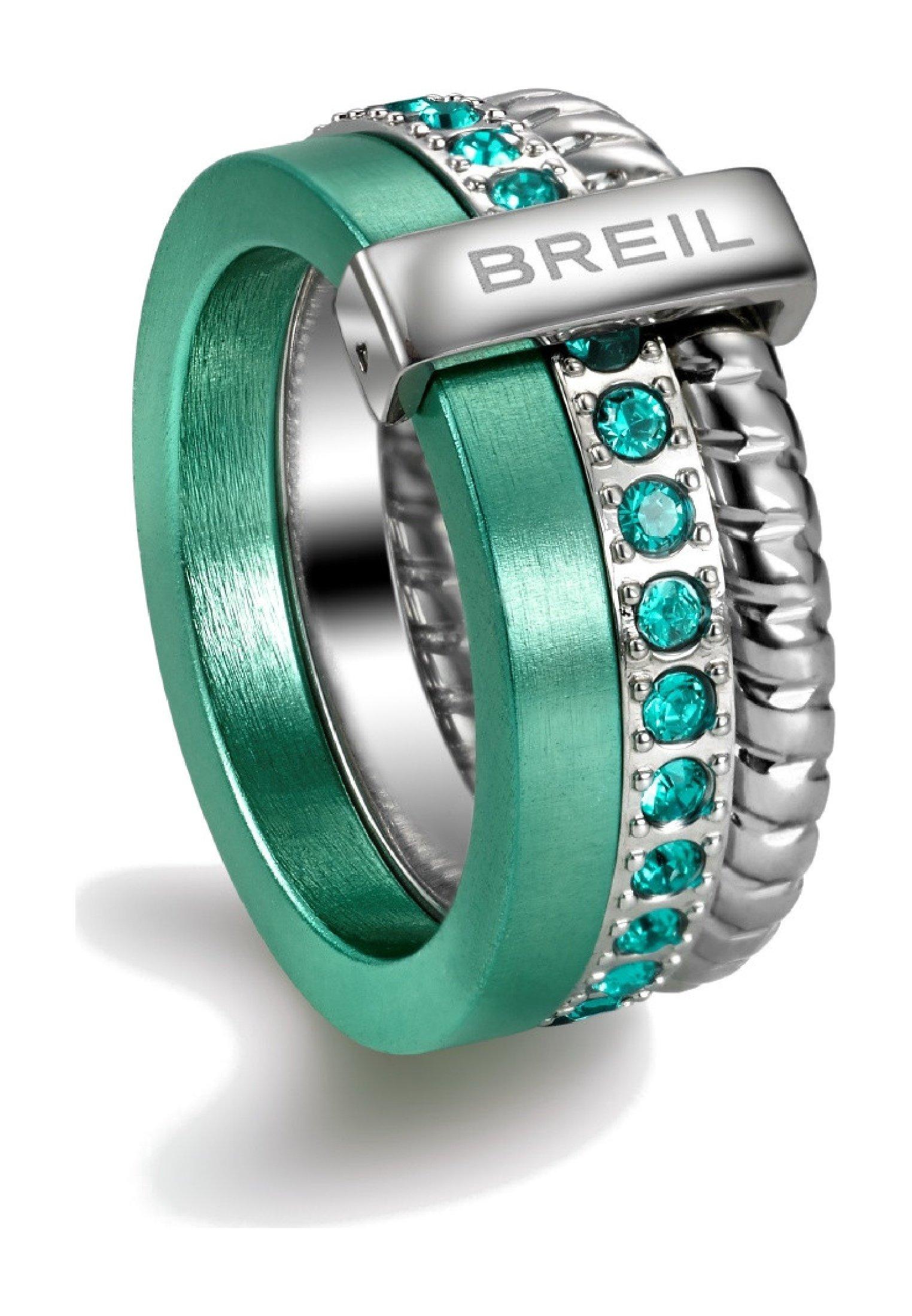 Ring Breilogy Damen Smaragdgrün ONE SIZE von BREIL