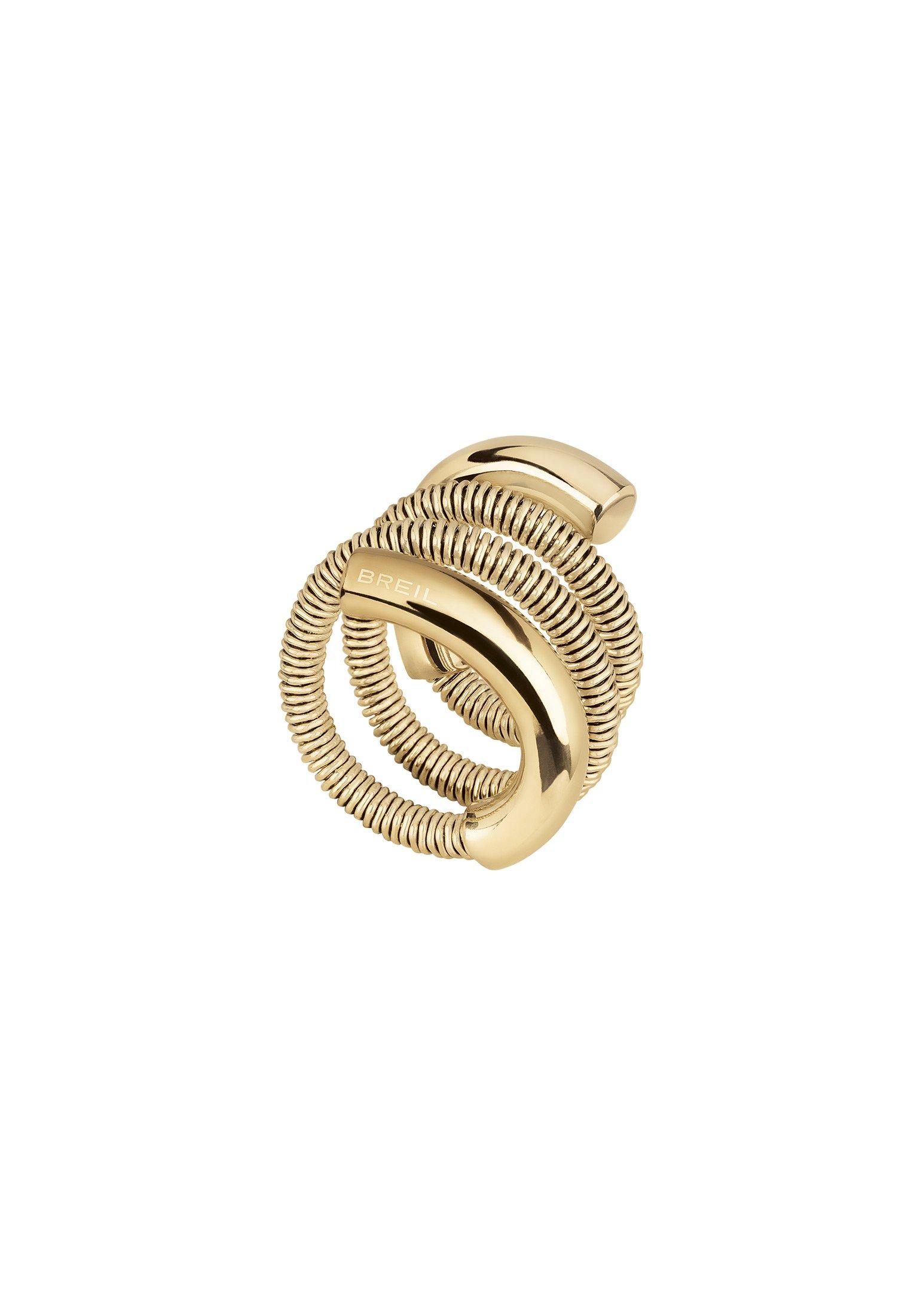 Ring New Snake Steel Damen Gold ONE SIZE von BREIL