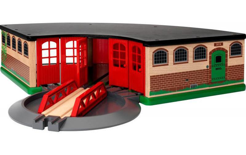 BRIO® Spielzeugeisenbahn-Gebäude »BRIO® WORLD Grosser Ringlokschuppen« von BRIO®