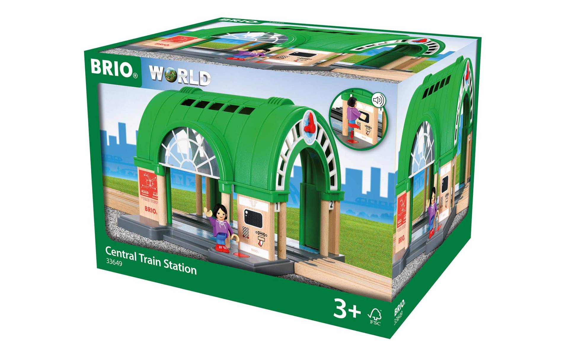 BRIO® Spielzeugeisenbahn-Gebäude »Hauptbahnhof mit Ticketautomat« von BRIO®