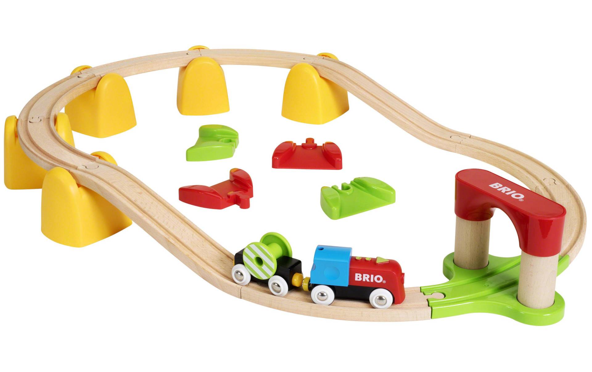BRIO® Spielzeugeisenbahn-Erweiterung »Mein erstes BRIO Bahn Set mit Batterielok«, (Set) von BRIO®