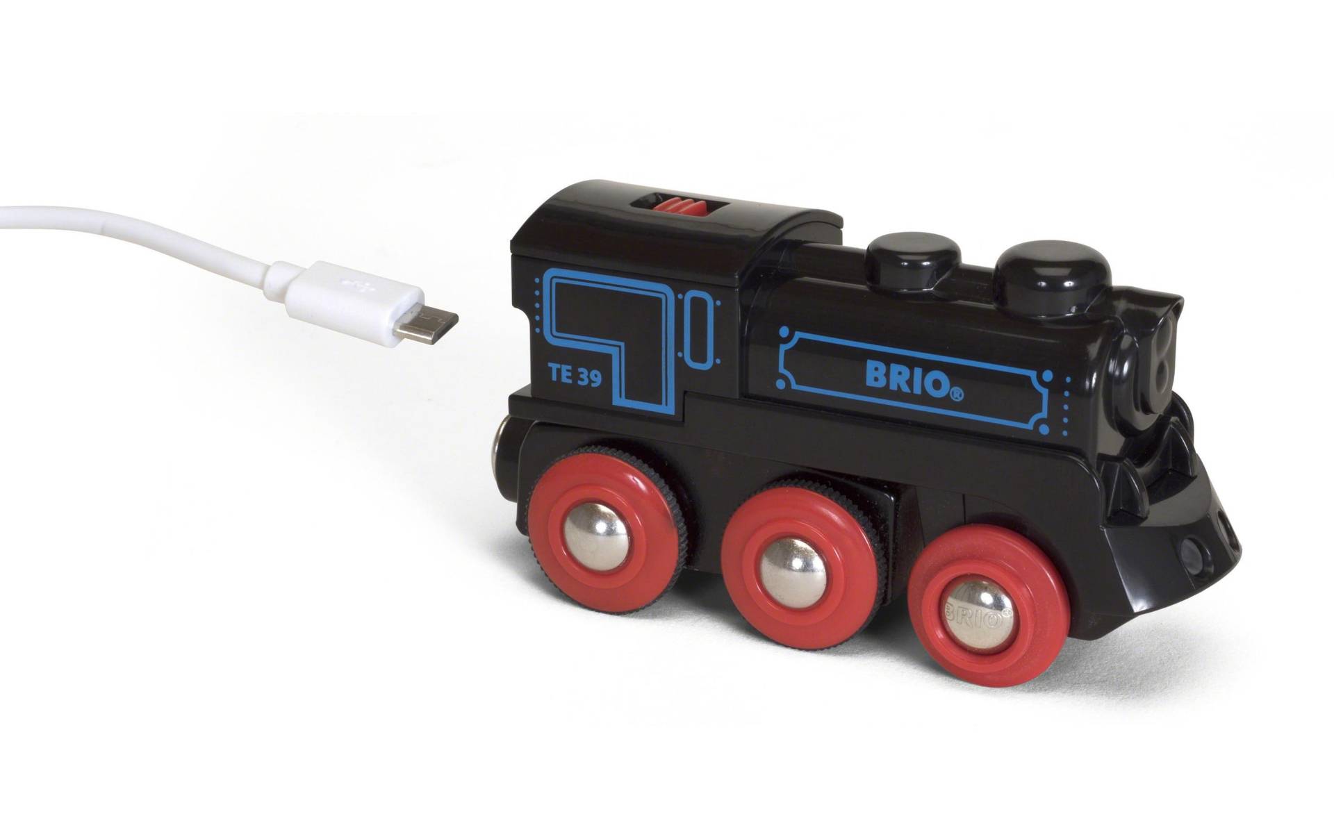 BRIO® Spielzeug-Lokomotive »Schwarze Akku-Lok mit Mini-USB« von BRIO®